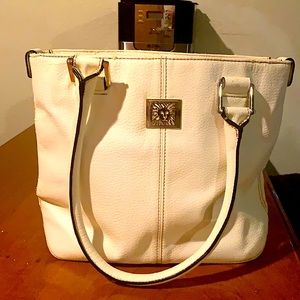 Anne Klein white purse